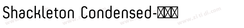 Shackleton Condensed字体转换